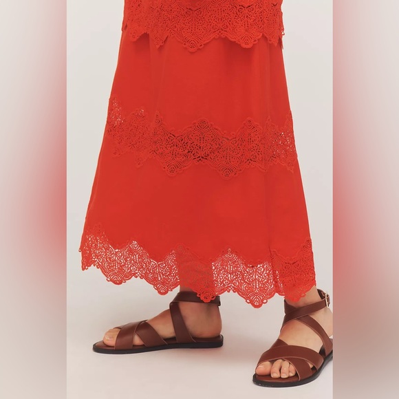 Anthropologie Farm Rio x Anthropologie V-Neck Tie-Front Midi Dress - Picture 3 of 12